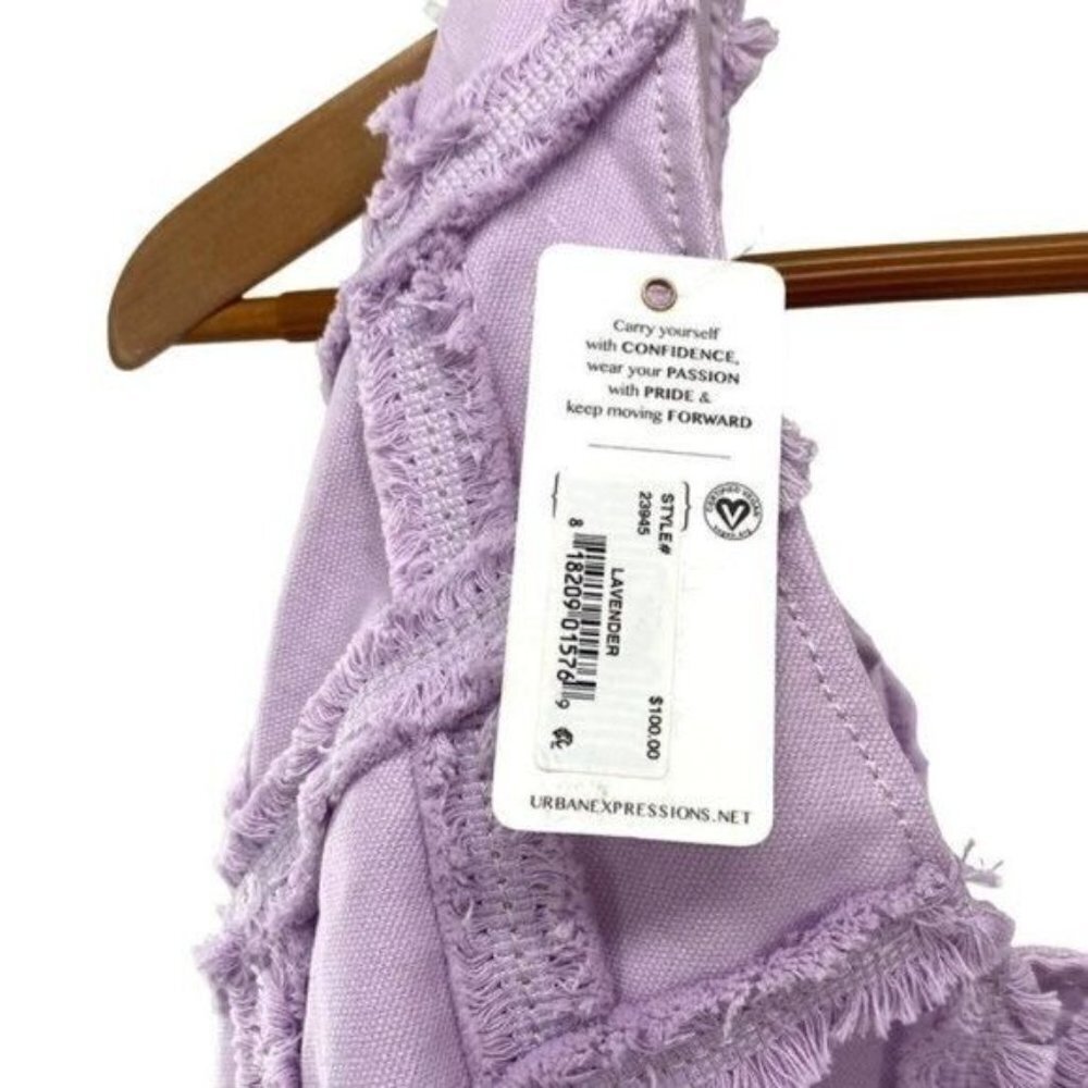 Urban Expressions Barbuda Hobo Bag in Lavender New - Picture 10 of 16